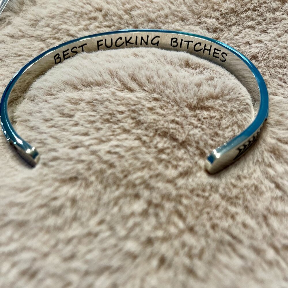 Ladies Message Cuff Bracelet